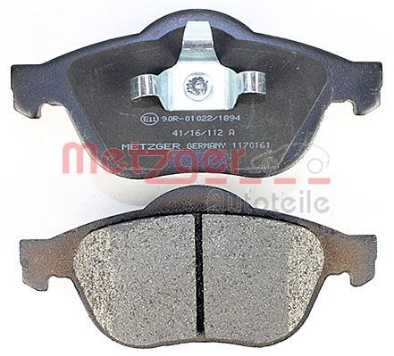 METZGER 1170161 Bremsbelagsatz, Scheibenbremse